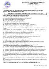 Đề cương ôn tập Học kì 1 Lịch sử 10 năm 2025–2026 trường THPT Phước Long (TP Hồ Chí Minh)